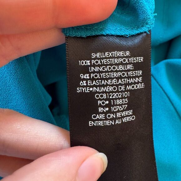 Alice + Olivia Turquoise Wide Leg Pants - Picture 6 of 9